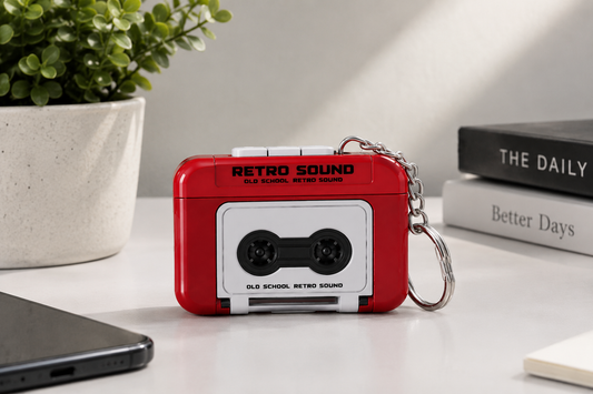 Vintage Mini Retro Cassette Key Chain