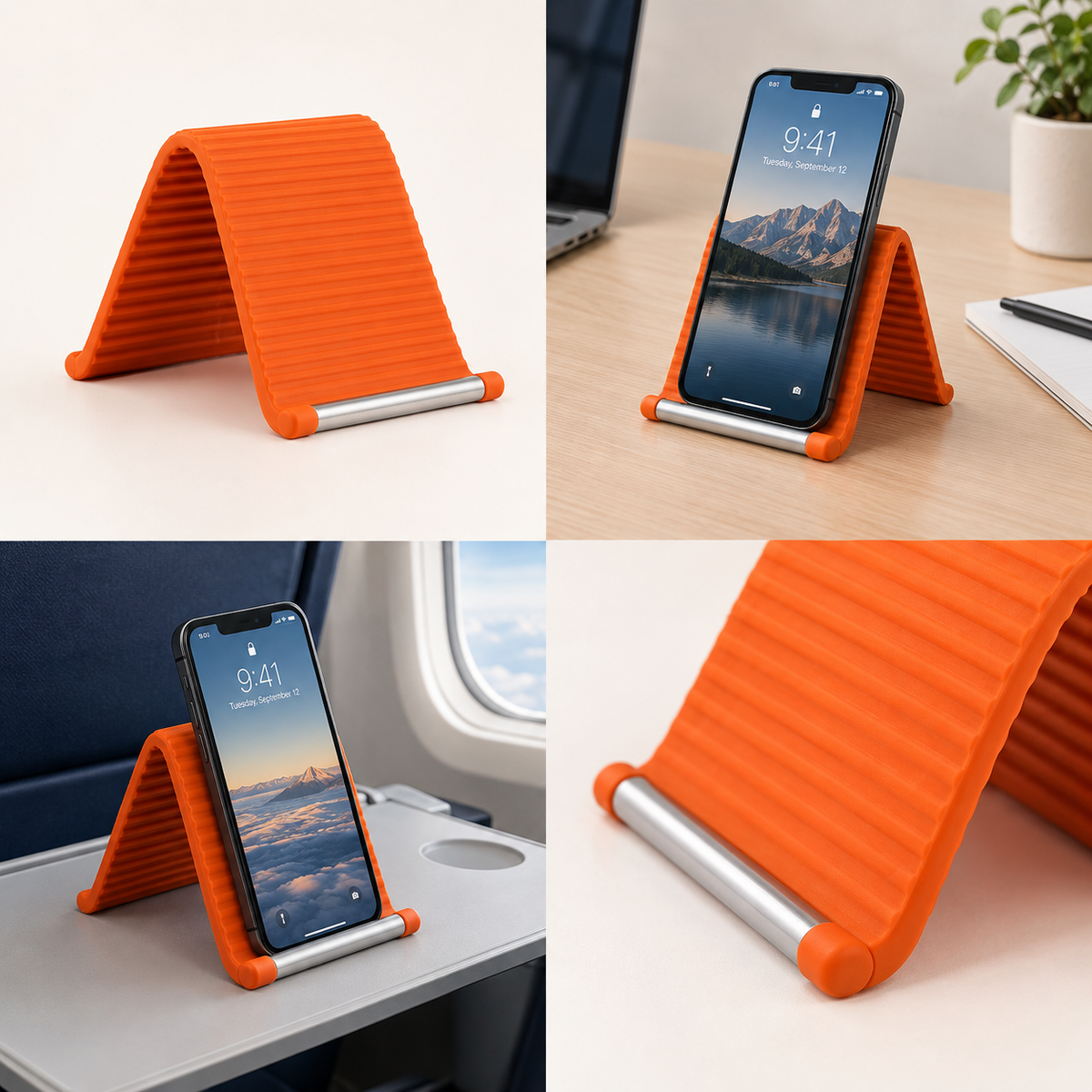 2 Flexible Silicone Phone Holders