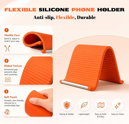 2 Flexible Silicone Phone Holders