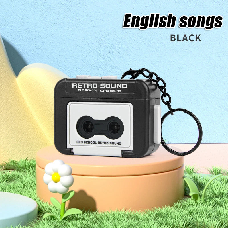  Vintage Mini Retro Cassette Key Chain 
