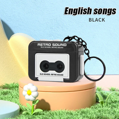  Vintage Mini Retro Cassette Key Chain 