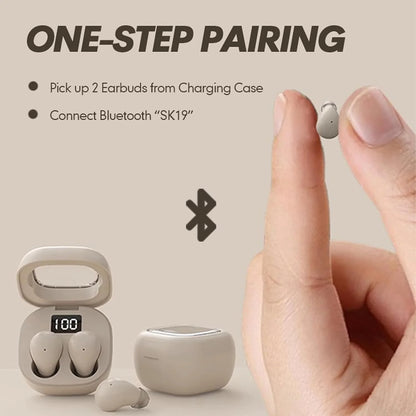 "Invisible" Wireless Bluetooth Mini Earbuds 